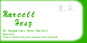 marcell hesz business card